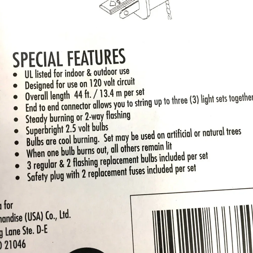 CLEAR MINI STRING LIGHTS 100 Ct - Set of Two Boxes - Indoor Outdoors NWT NOS *